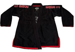 Fuji Sekai Brazilian Jiu-Jitsu BJJ Gi Jacket Top A3 Adult Unisex Black/Red